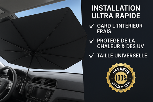 🚗🔥 Le Pare-Soleil Parapluie qui Protège Votre Voiture en 3 Secondes ! 🌞