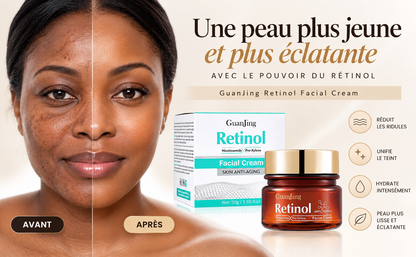 Retinol Cream - Crème Visage - Anti-Age - Anti Rides - Peaux à tendance acnéique. 1 acheté= 1 Offert