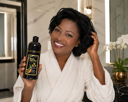 Le secret des cheveux noirs sublimes : Shampoing Black Hair 3 en 1 (F-N)