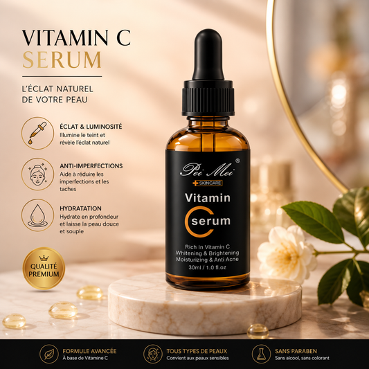 Sérum Pei Mei vitamine C- Finis les vergetures, acnés, taches et imperfections du visage.