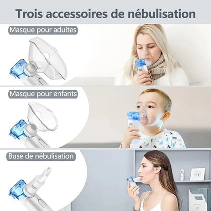 Nébuliseur portable™: finis la sinusite, l'asthme, la bronchite, la toux sévère, les infections et autres allergies respiratoire. (N-F,Livraison gratuite)