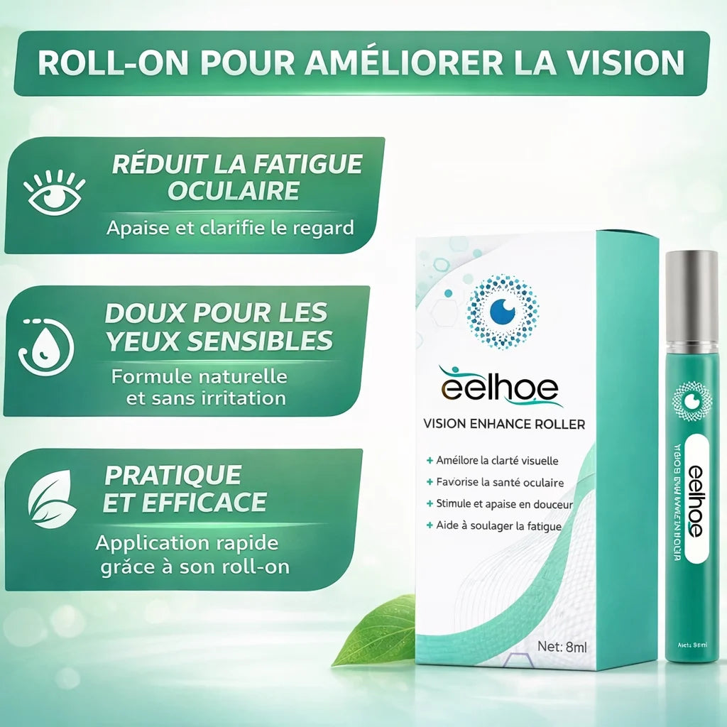 VisioClear™ Roll-On - Sérum Oculaire aux Plantes