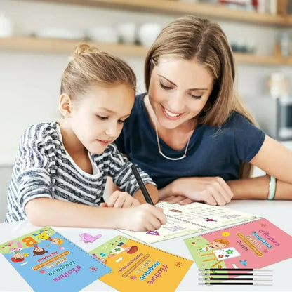 Pack de 4 Cahiers Magiques Réutilisables –  Funnybook™ (T)