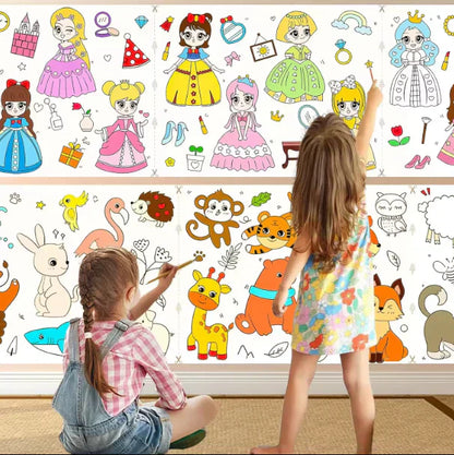 Rouleau de papier à colorier pour enfants