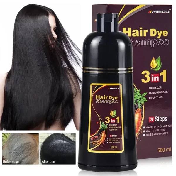 Le secret des cheveux noirs sublimes : Shampoing Black Hair 3 en 1 (N-F)