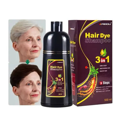 Le secret des cheveux noirs sublimes : Shampoing Black Hair 3 en 1 (N-F)