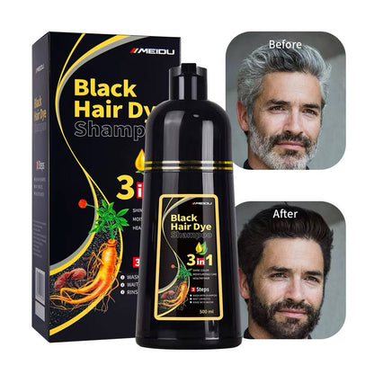 Le secret des cheveux noirs sublimes : Shampoing Black Hair 3 en 1 (N-F)
