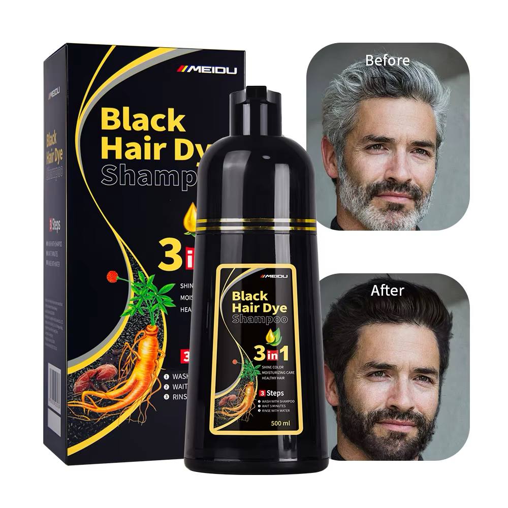 Le secret des cheveux noirs sublimes : Shampoing Black Hair 3 en 1 (F-N)